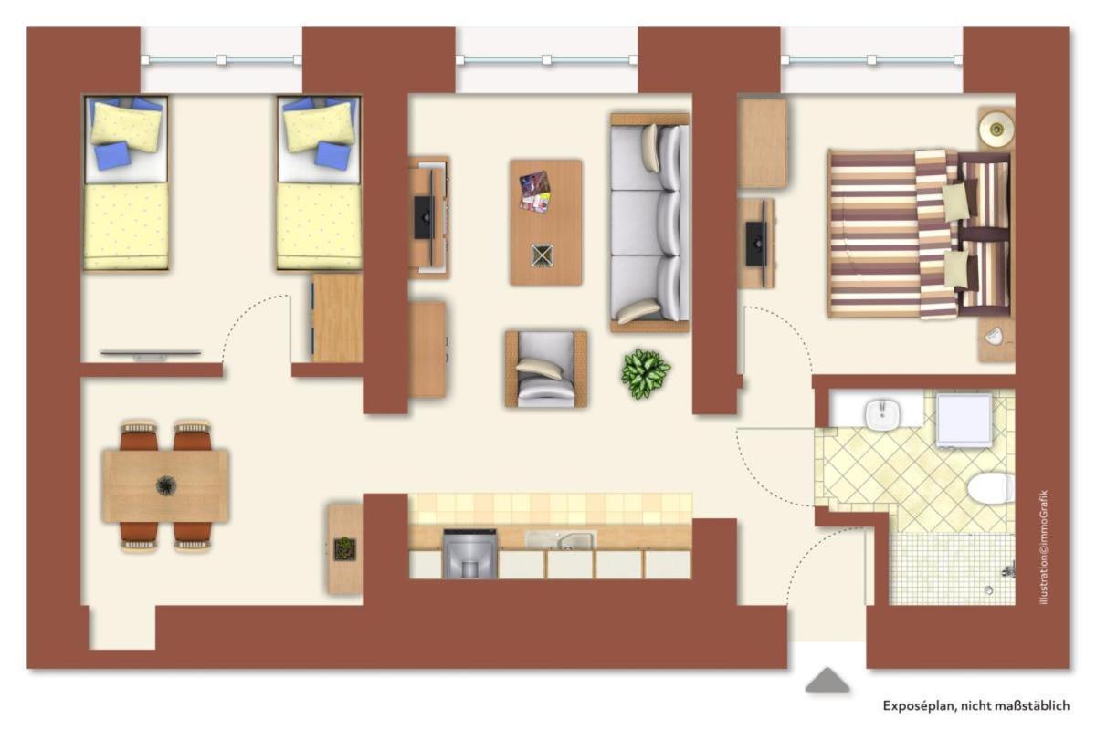 Apartamento Berringer Makrele, An Der Promenade Rostock Exterior foto